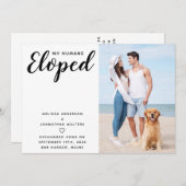 Ankündigung der Hochzeitsfeier für Fotos (Vorne/Hinten)