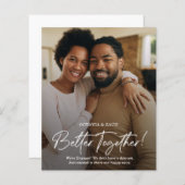 Ankündigung der Hochzeitsfeier im Foto (Vorne/Hinten)