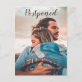 Ankündigung der Hochzeitsfeier im Foto Postkarte (Vorderseite)