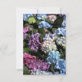 Ankündigung der Hydrangea-Blume-Rahmen-Ehe (Rückseite)