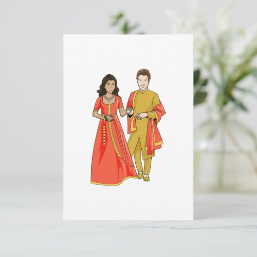 Ankündigung der interrazialen Ehe (Stehend Vorderseite)