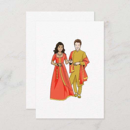 Ankündigung der interrazialen Ehe (Vorne/Hinten)