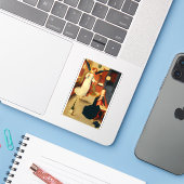 Ankündigung der Jungfrau Mary durch Gerard David Aufkleber (Laptop mit iPhone)