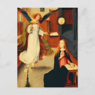 Ankündigung der Jungfrau Mary durch Gerard David Postkarte