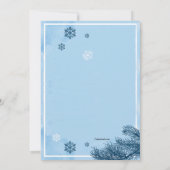 Ankündigung der kalten Winterschwangerschaft (Rückseite)