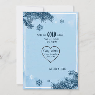 Ankündigung der kalten Winterschwangerschaft