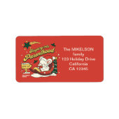 Ankündigung der Kinderschwangerschaft für moderne  Adressaufkleber (Vorne)