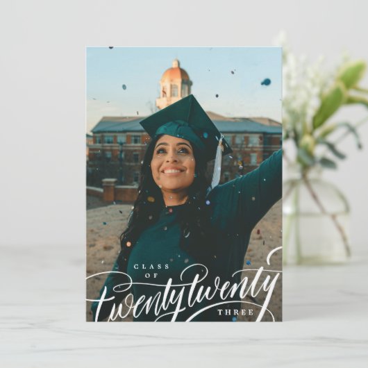 Ankündigung der Klasse-Jahr-Abschluss (Stehend Vorderseite)