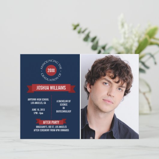 Ankündigung der klassischen Bannerflotte/Roter Abs (Stehend Vorderseite)