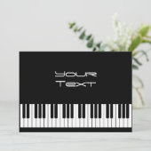 Ankündigung der Klaviertastatur (Stehend Vorderseite)