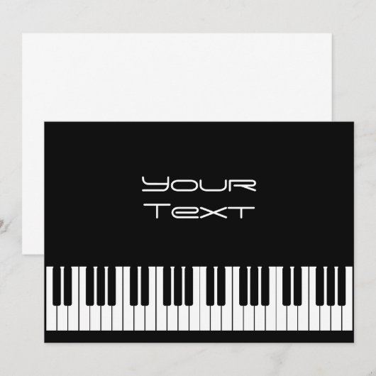 Ankündigung der Klaviertastatur (Vorne/Hinten)