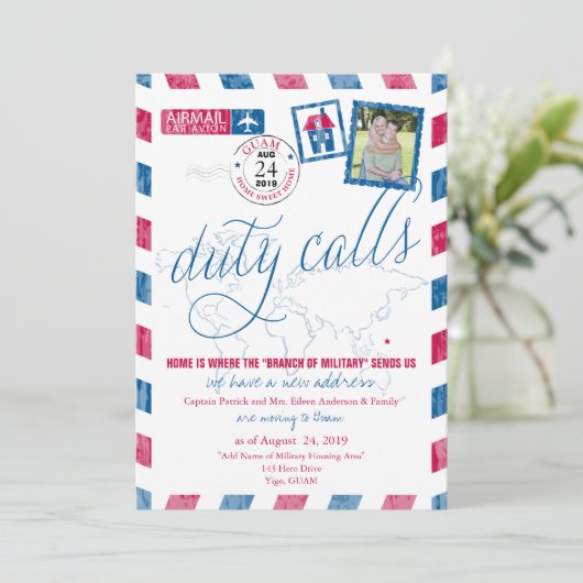 Ankündigung der Luftwaffe-Bewegung des antiken Gua (Stehend Vorderseite)