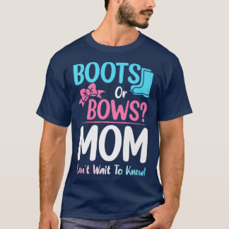 Ankündigung der Mama bei Stiefeln oder Bows T-Shirt