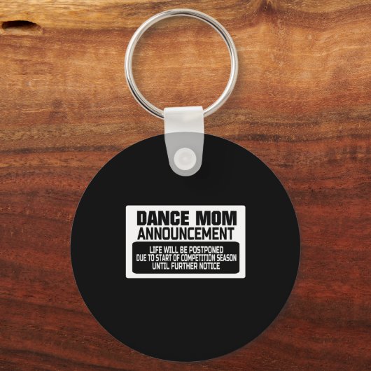 Ankündigung der Mama Schlüsselanhänger (Vorderseite)