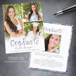 Ankündigung der mehrfarbigen Ankündigung des Gradu