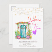 Ankündigung der mexikanischen Blumen-Tür (Vorne/Hinten)