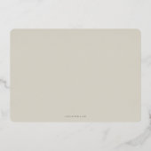 Ankündigung der Minimal 3-Foto-Verlobung (Rückseite)