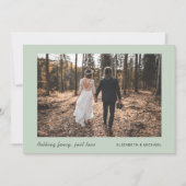 Ankündigung der "Minimal Foto Sage Green Elopement (Vorderseite)