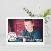 Ankündigung der Modernen Briefmarke Foto Graduatio (Stehend Vorderseite)