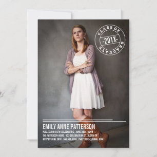 Ankündigung der Modernen Briefmarke Foto Graduatio