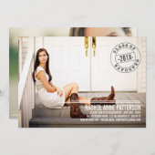 Ankündigung der Modernen Briefmarke Foto Graduatio (Vorne/Hinten)