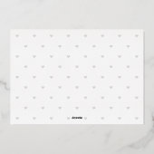 Ankündigung der modernen Debut Foil Baby Birth (Rückseite)