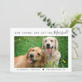 Ankündigung der modernen Foto-Verlobung (Stehend Vorderseite)