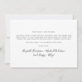 Ankündigung der modernen Foto-Verlobung (Rückseite)