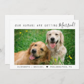 Ankündigung der modernen Foto-Verlobung (Vorne/Hinten)