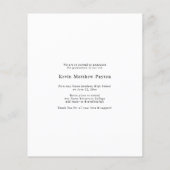 Ankündigung der Modernen Graduierungspartei (Rückseite)