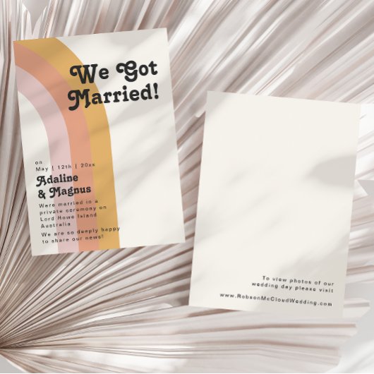 Ankündigung der modernen Retro-70er-Rainbow-Elopem