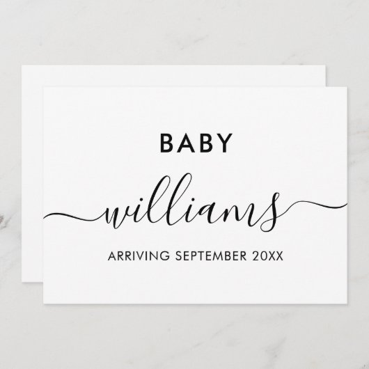 Ankündigung der modernen Schwangerschaft (Vorne/Hinten)