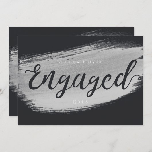 Ankündigung der modernen Schwarzen Verlobung (Vorne/Hinten)