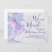 Ankündigung der modernen Wasserfarben-Abstrakt-Bew Postkarte (Vorne/Hinten)