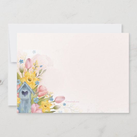 Ankündigung der neuen Adresse (Rückseite)