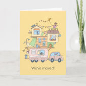 Ankündigung der neuen Adresse des Anhängers Gelbe  (Vorderseite)