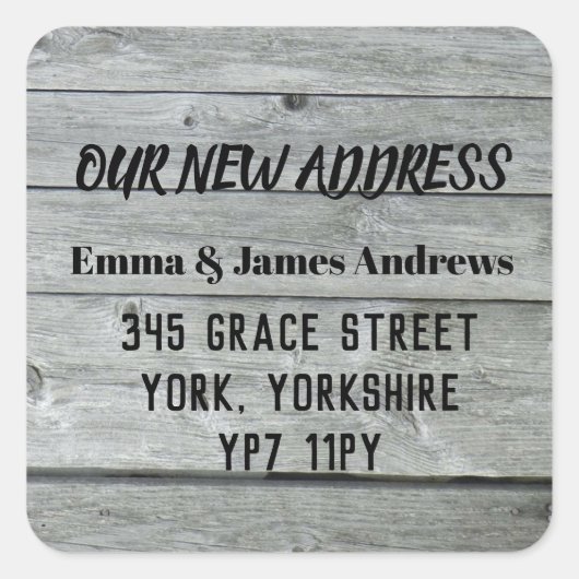 Ankündigung der Neuen Barnbewegung Quadratischer Aufkleber (Vorderseite)