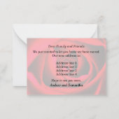 Ankündigung der neuen rote Rose (Rückseite)