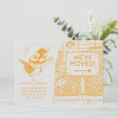 Ankündigung der neuen Zuhause-Adresse individuell (Stehend Vorderseite)