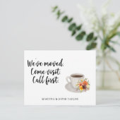 Ankündigung der neuen Zuhause-Adresse Postkarte (Stehend Vorderseite)