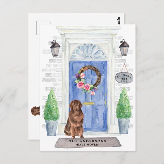 Ankündigung der Neufundland-Bewegung Postkarte (Vorne/Hinten)