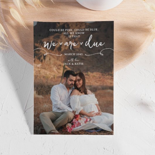 Ankündigung der neutralen Schwangerschaft von Boho