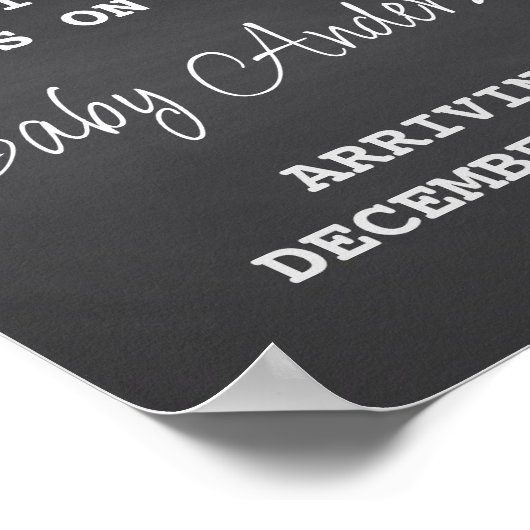 Ankündigung der neutralen Schwangerschaft während  Poster (Ecke)