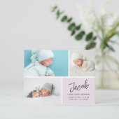 Ankündigung der Neuzeit von Fotos Grid Postkarte (Stehend Vorderseite)