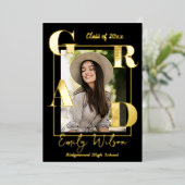 Ankündigung der niedlichen Foto-Klasse 2025 Abschl (Stehend vorne)