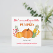 Ankündigung der niedlichen Kürbisschwangerschaft (Stehend Vorderseite)