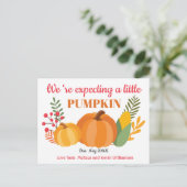 Ankündigung der niedlichen Kürbisschwangerschaft (Stehend Vorderseite)