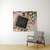 Ankündigung der Osterschwangerschaft Wandteppich (Beispiel (Horizontal))