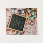 Ankündigung der Osterschwangerschaft Wandteppich (Vorderseite (Horizontal))