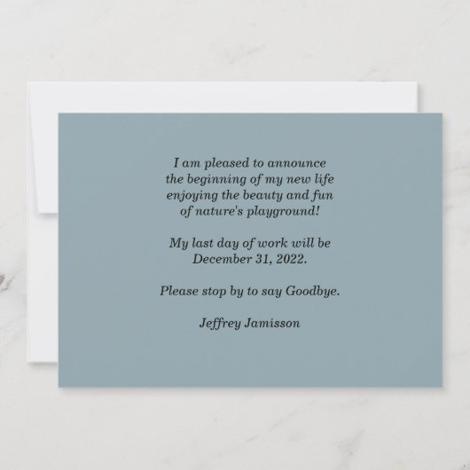 Ankündigung der Pension Berg Reflektion See (Rückseite)